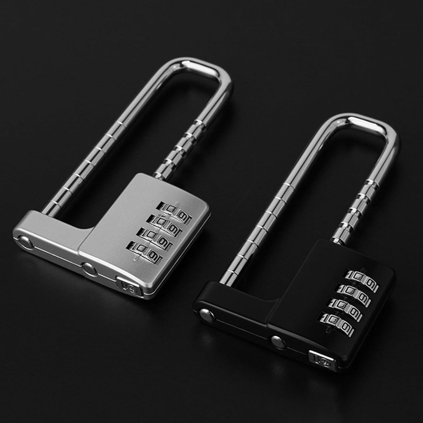 Adjustable Combination Lock - Long Shackles Security Padlock for Gym, School & Fence Use | Durable & Multifunctional