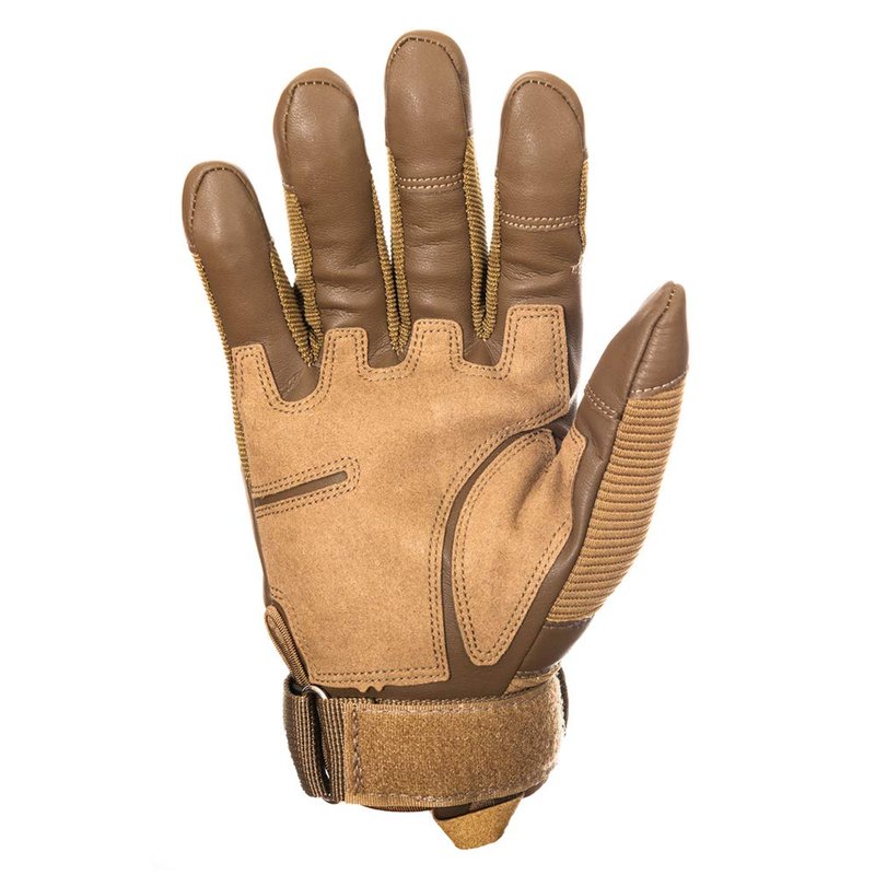 YUNLONG Tactical Gloves Touch Screen Motorcycle Full Finger Cycling Motorbike ATV Hunting Hiking Riding Climbing Operating Work Sports Gloves (Brown, Medium)