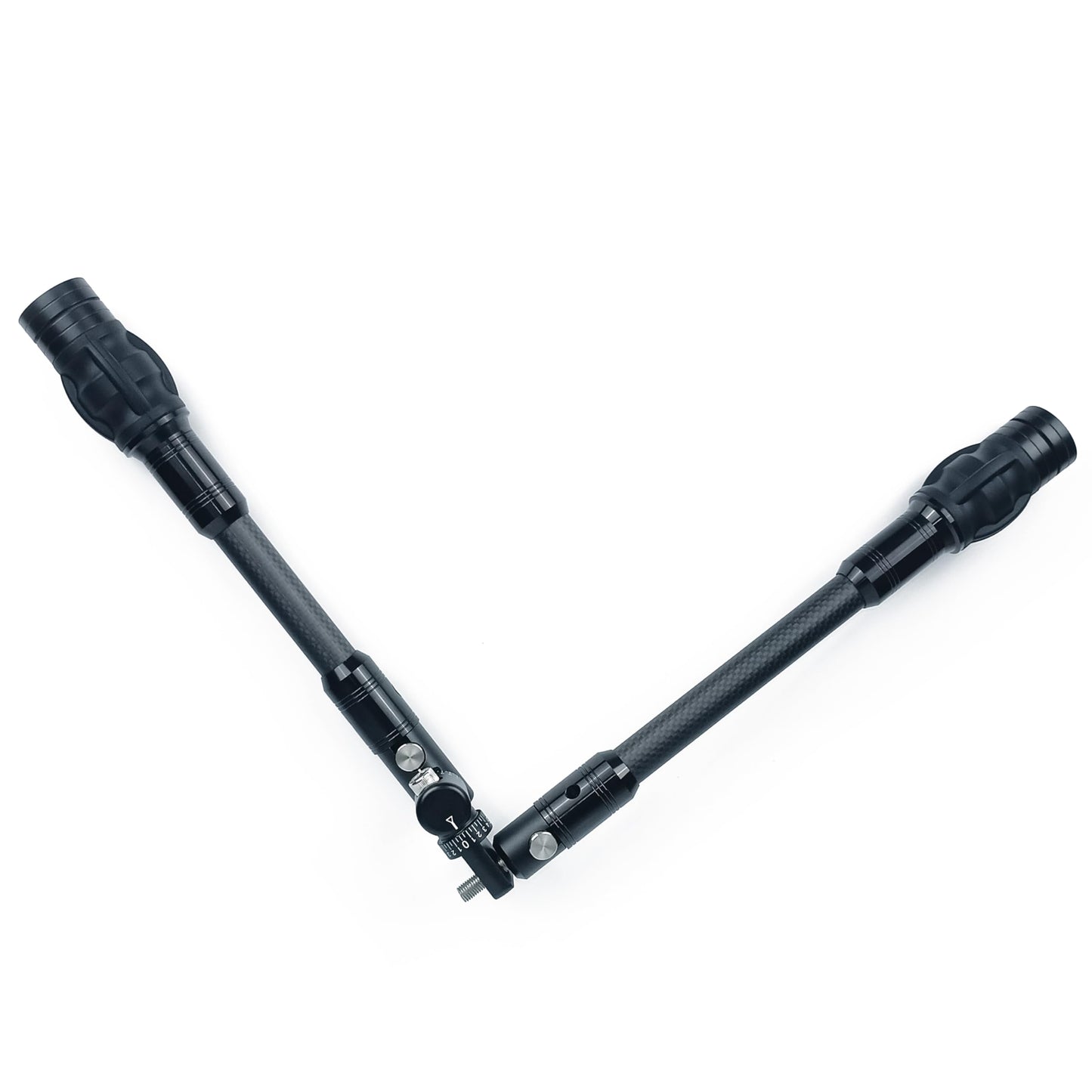 ZMATLIAO Carbon Archery Bow Stabilizer Single Side Adjustable V-Bar Mount Quick Disconnect Bow Rod Stabilizer, Bow Stabilizer & Compound Bow Accessories-6