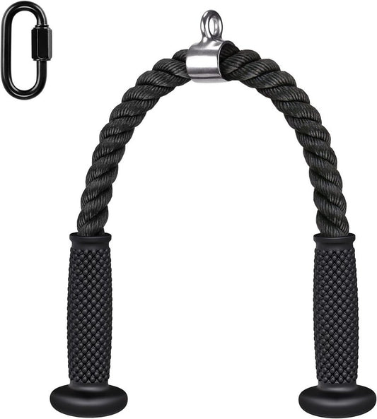 Kipika Tricep Pull Down Attachment - Cable Machine Accessory for Home Gym | Durable Pulley System Fitness Equipment