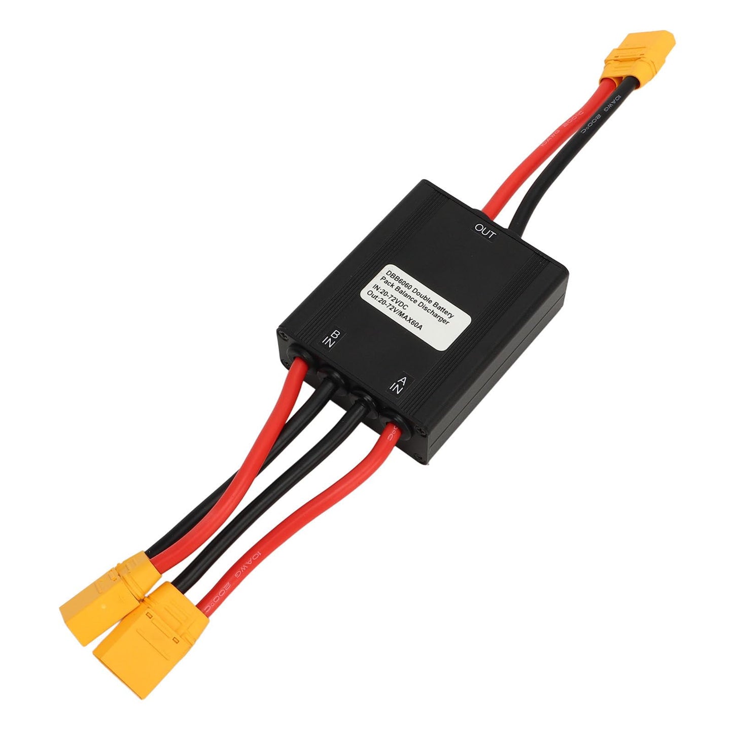 VGEBY Dual Battery Adapter, 60A High Current Capacity Electric Battery Interface, Electric Battery Interface, Discharge Balancer for Electric Tools, Drones, and Electronics