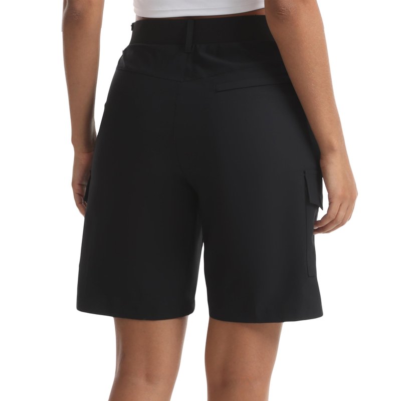 bepopotan Women's Quick-Dry Cargo Shorts - Lightweight Hiking Shorts with 5 Pockets for Athletic Golf Travel Work (Black XL)