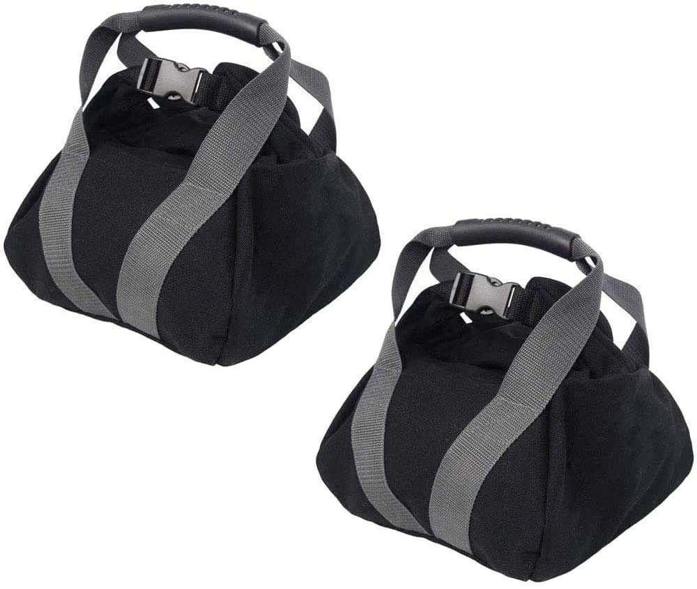 2 Pcs Adjustable Heavy Fitness Power Sandbag, Portable Adjustable Canvas Sand Kettlebell Soft Sand Bag, Weightlifting Dumbbell for Home Training, Fitness, Yoga Workout