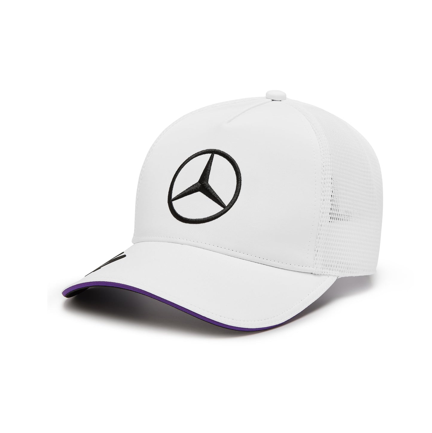 Mercedes AMG Petronas F1 2024 Lewis Hamilton Driver Trucker Hat - White - One Size Fits Most