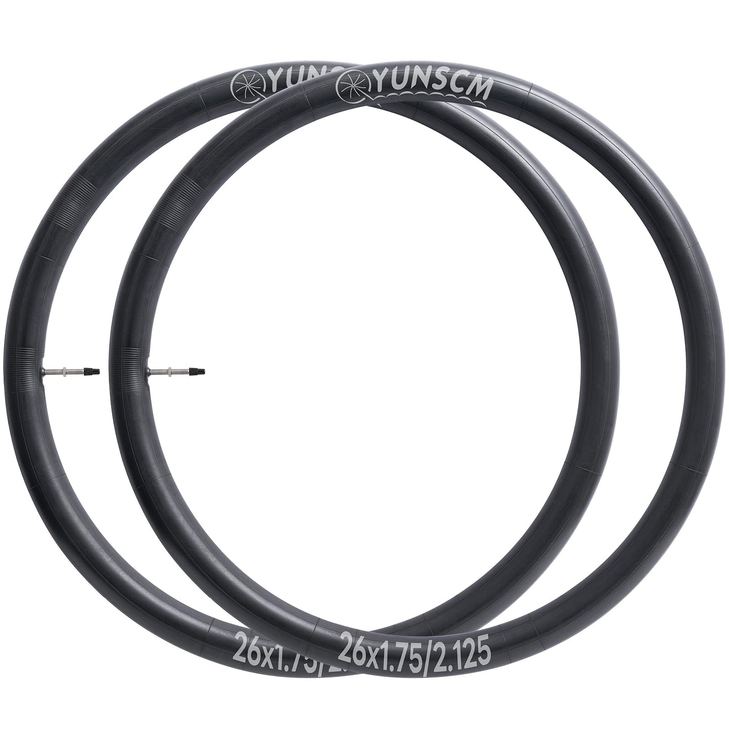 2-PCS 26" Bike Tubes 26 x 1.75/2.125 FV48mm Presta Valve Inner Tubes 26 Bicycle Inner Tubes Compatible with 26x1.75 26x1.90 26x1.95 26x2.0 26x2.10 26x2.125 Bike Tire Tubes