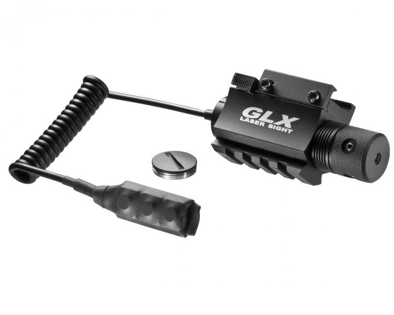 BARSKA Red Laser with Built-in Mount and Rail,5.3"x 4.4"x 1.5"