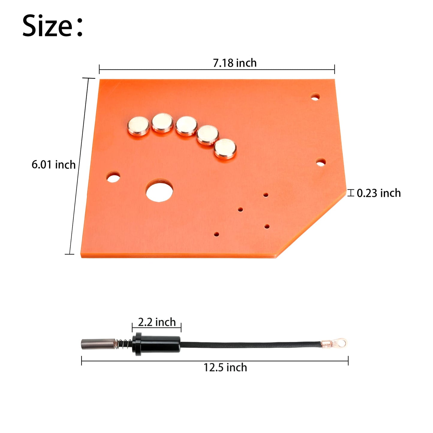 10L0L Golf Cart Speed Control Movable Wiper Contact Switch with Switch Board for EZGO Marathon/X-440/X-444 Electric 1982-1993, OEM# 17504-G1, 17504-G2,18741-G1, 18298-G1