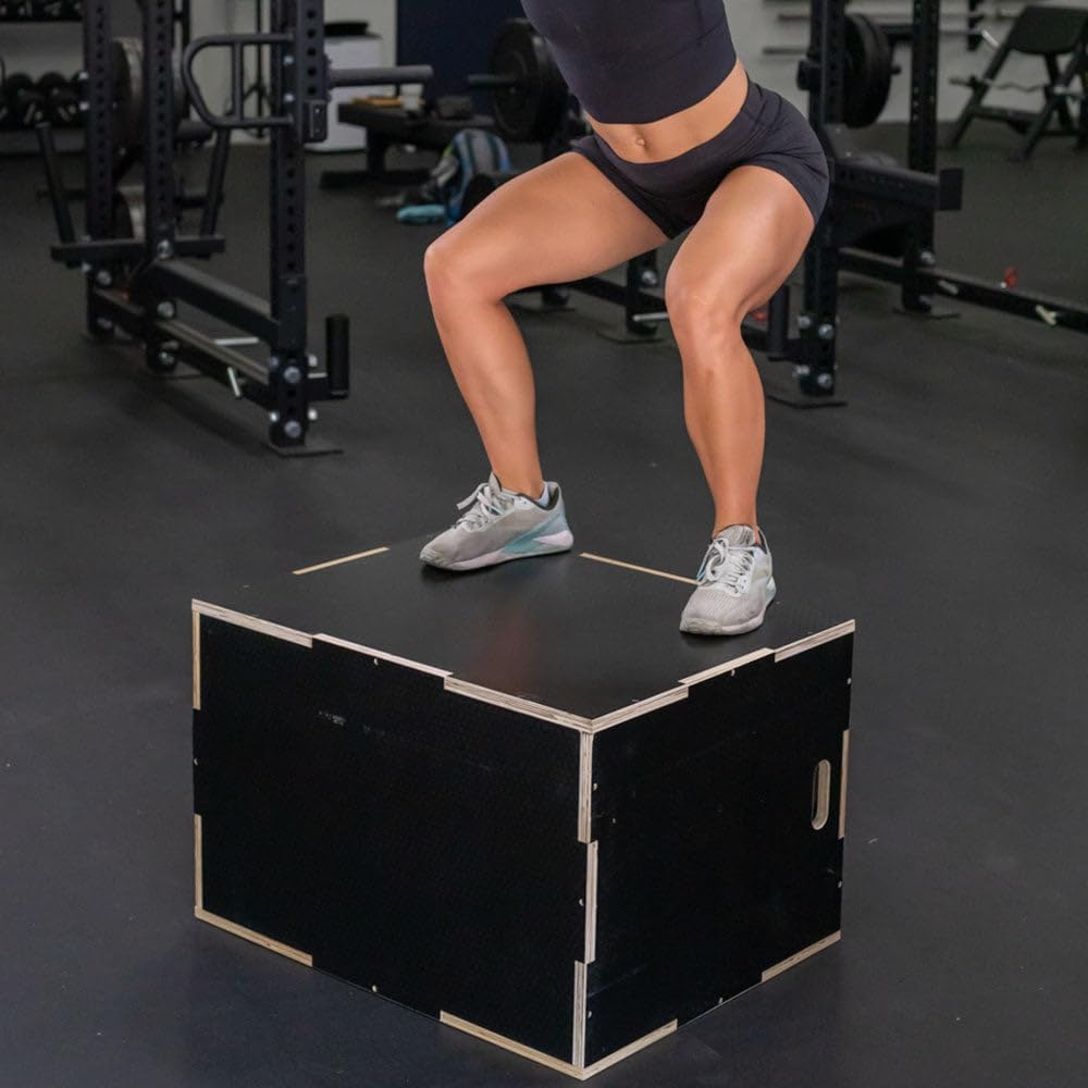 Wooden Plyometric Box - Pro-Duty Jump Training Equipment | 20in, 24in, 30in Sizes