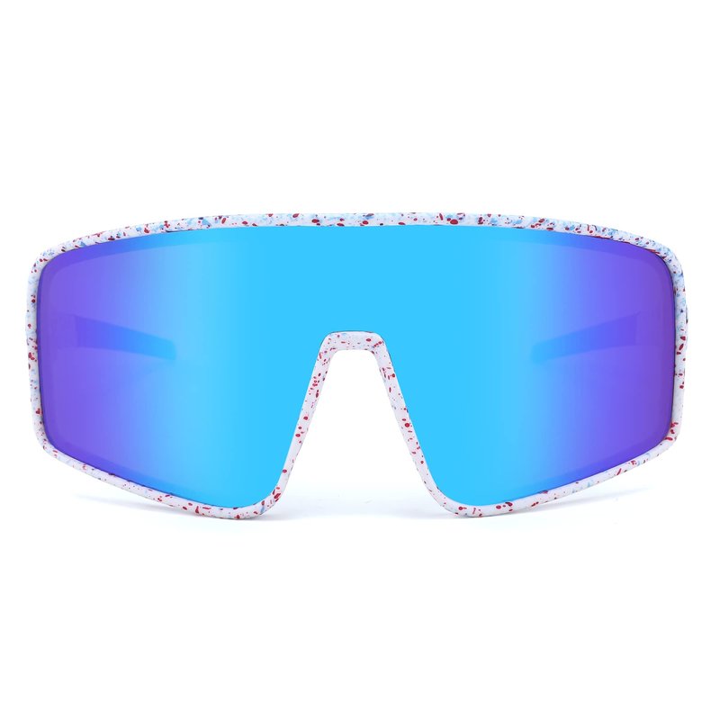 FEISEDY Sports Sunglasses, Polarized Oversized Shield for Women Men Youth, Baseball Cycling Running Outdoor Visor B2988