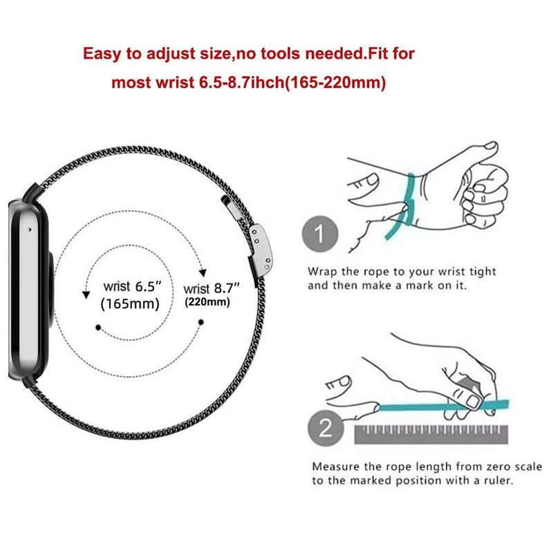 T-BLUER Bands Compatible with Xiaomi Smart Band 9 Active/Redmi Band 3,Leather Replacement Band Bracelet Strap Accessories with Metal Frame for Redmi Band 3 Woman Man Black