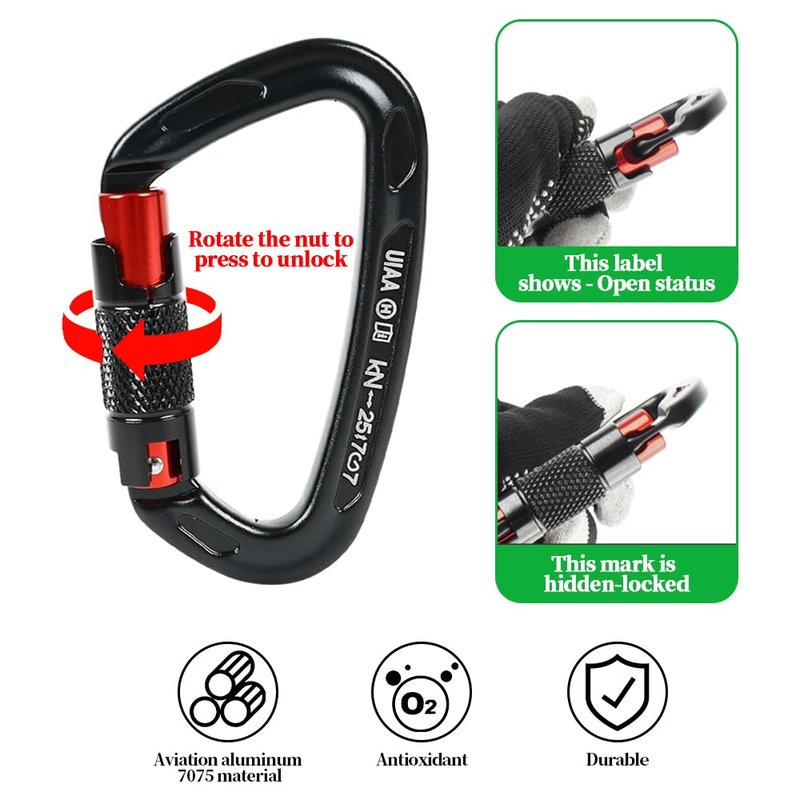 wdsilkbo Tree Climbing Gear, Tree Climbing Spikes, with Adjustable Tree Climbing Equipment Set
