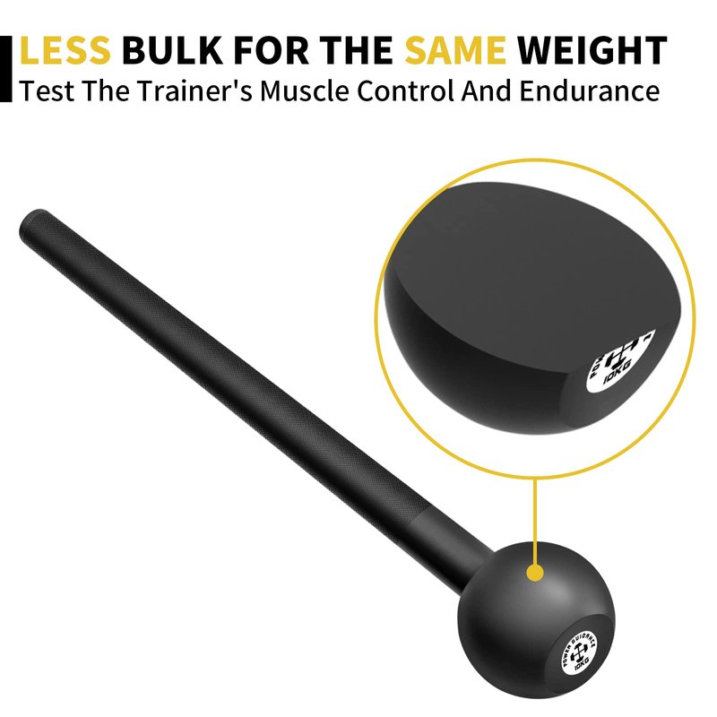 POWER GUIDANCE Steel Mace Perfectly Develop Stabilizer Muscles, Joints, and Core Strength (15lb)