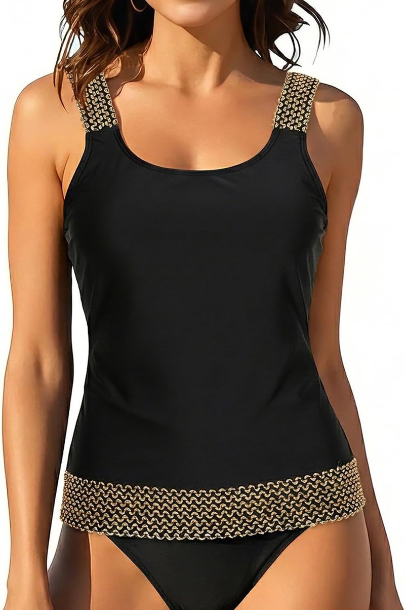 Aqua Eve Tankini Top for Women - Tummy Control Swimwear | Plus Size Available
