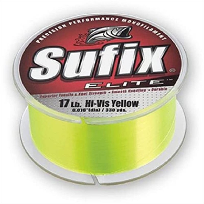 Sufix Elite 8 lb Fishing Line (Yellow, Size- 330 YD Spool)