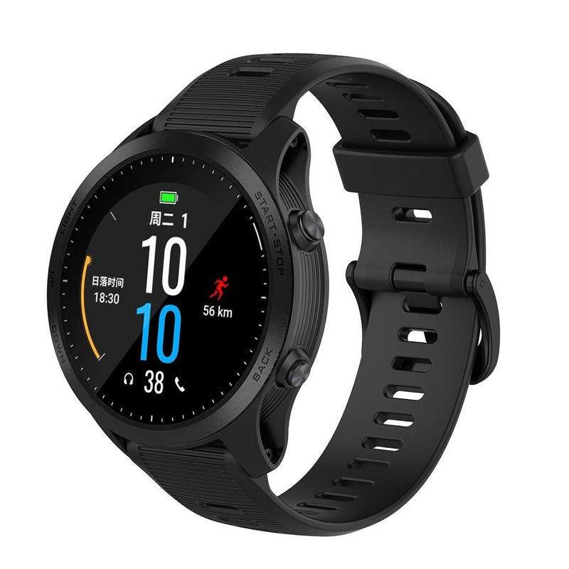 ISABAKE Watch Band for Garmin Forerunner 935/945/955/965/745, 22mm Silicone Replacement Wristband for Fenix 5 Plus/Fenix 6 Pro/Approach S60