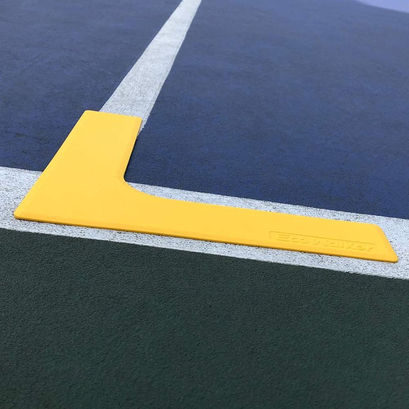 Eco Walker Court Line Marker Set Create Your Own Mini Pickleball Tennis Court (Yellow Court Marker)