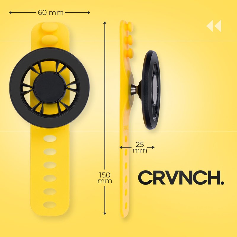 CRVNCH. Magnetic Golf Cart Phone Holder - iPhone and Android Compatible - Strong Magnet, Easy Install - Cell Phone Mount for Golf Cart or Push Cart - Golf Cart Accessory for GPS, Apps & Music