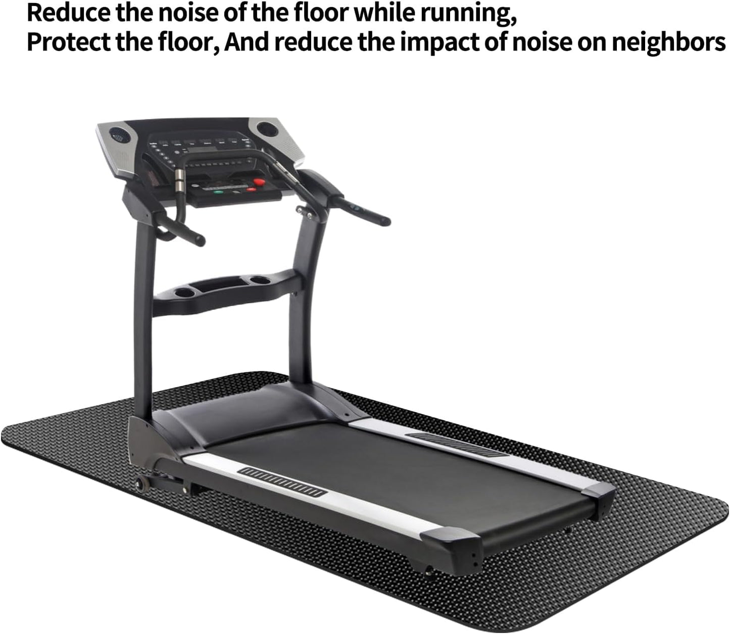 Treadmill Mat - Exercise Equipment Pad for Peloton & Elliptical | Durable Folding Design for Indoor Use