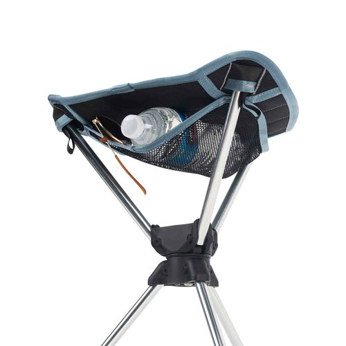 GRAND TRUNK Compass 360° Swivel Camping Stool – Ultra-Light, Foldable & Rotating Travel Chair – Compact & Durable for Outdoors, Hiking, and Fishing – Black