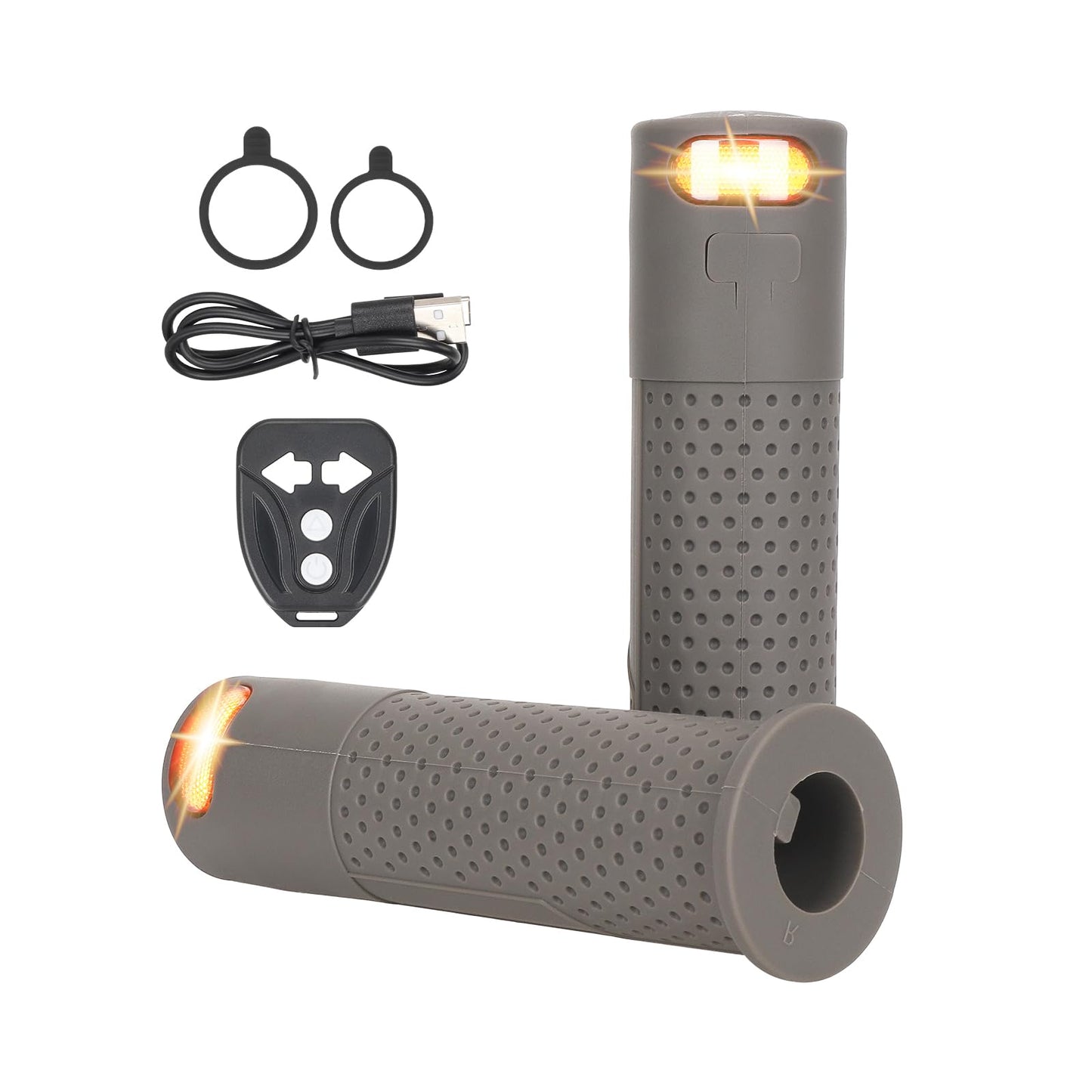 ulip E Scooter Turn Signal, USB Rechargeable Scooter Handle Grips,Smart Handlebar Warning Light with Remote Control, Waterproof Compatible with XIAOMI M365/Pro2/1S Ninebot G30/ES1/ES2/ES4