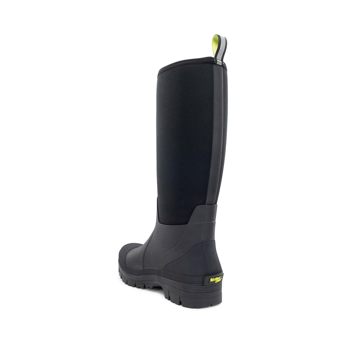 Western Chief Men's 365 Neoprene Rain Boots for Men - 100% Waterproof Rubber Boots for Men with Anti-Slip Outsole - Cold-Rated Muck Boots for Women for All-Weather Protection, Tall, Black, 10