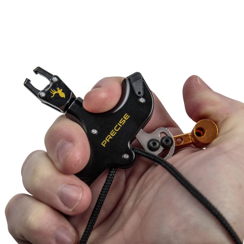 Trophy Ridge Precise Bow Release, 4-Finger T Handle Release, Includes Sling Wrist Strap, Torque Free Caliper-Style Head Rotates a Full 360-degrees, Multi-Position Thumb Trigger