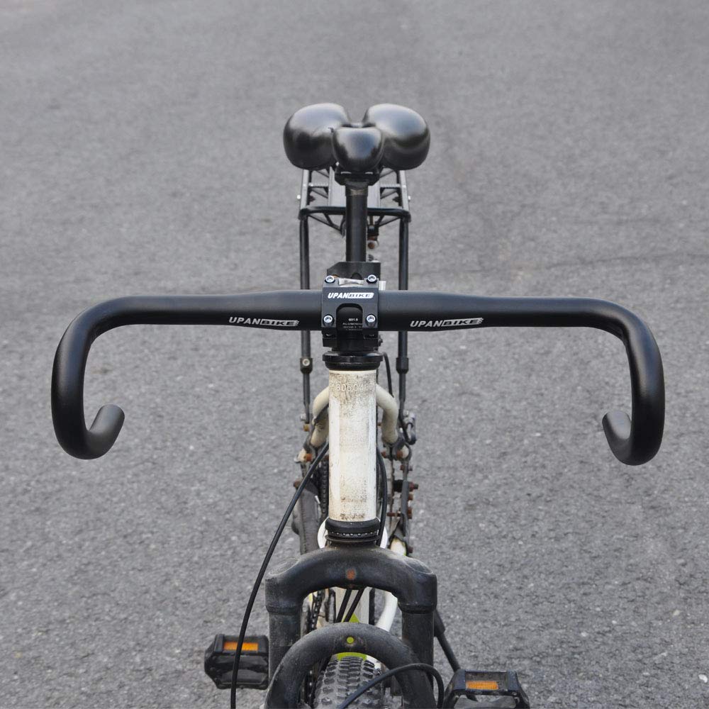 UPANBIKE Fixed Gear Bike Road Bicycle Drop Bar Bent Handlebar Aluminum Alloy 25.4mm 31.8mm