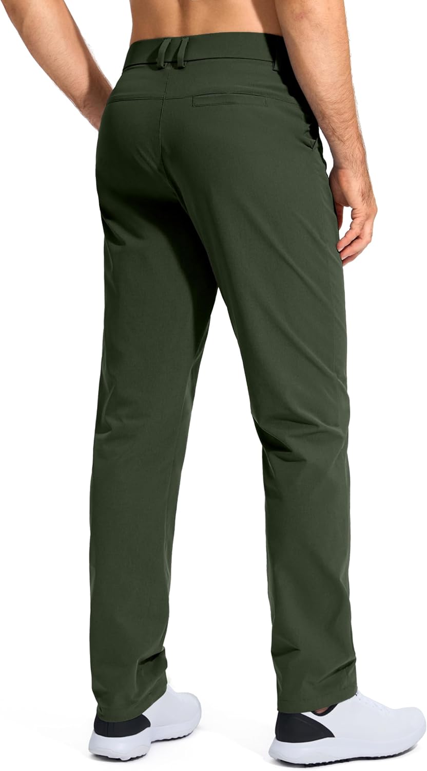 Men's Golf Pants - Stretch Lightweight Quick-Dry Trousers with Pockets | Sizes 30/32/34