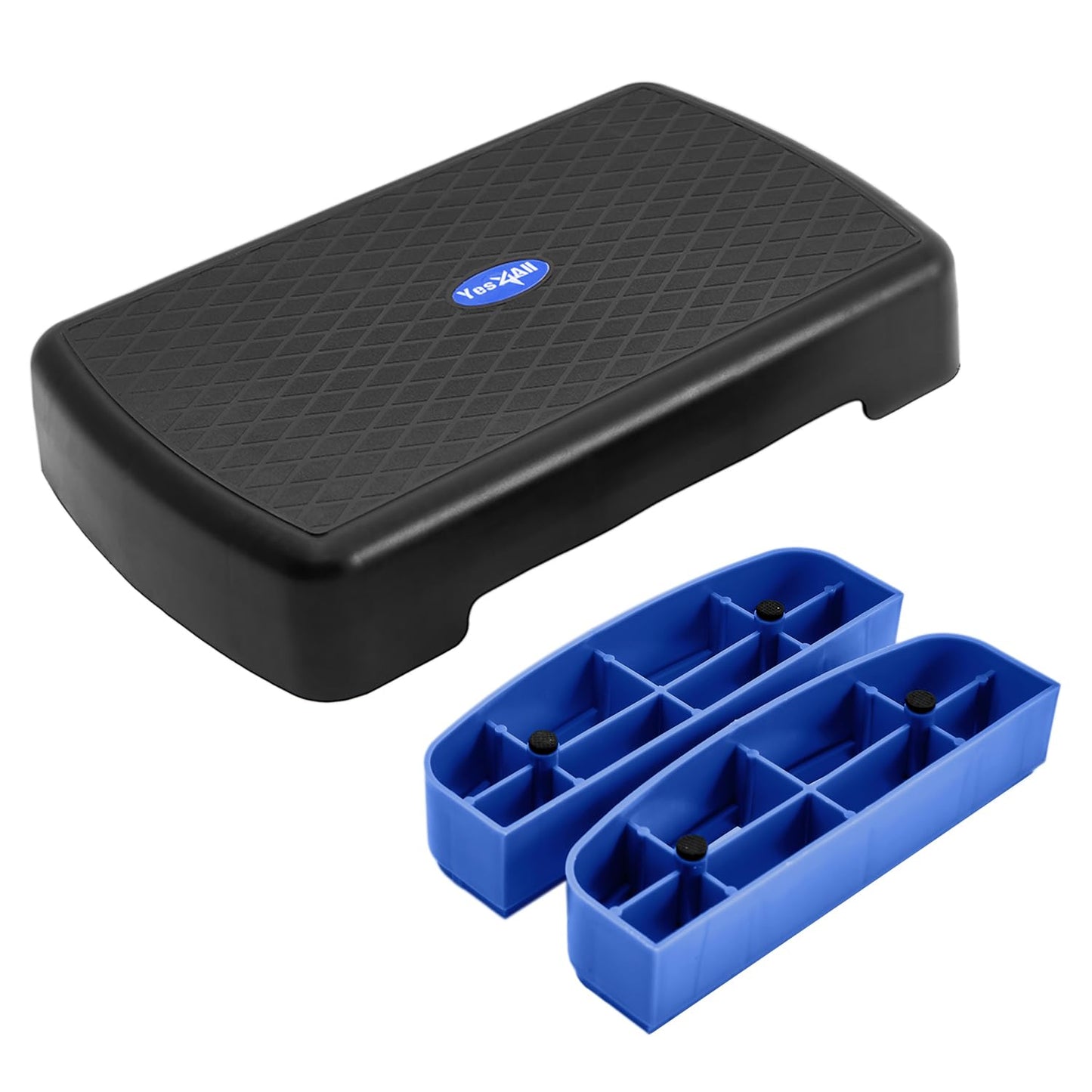 Yes4All Aerobic Exercise Step Platform - Blue/Black