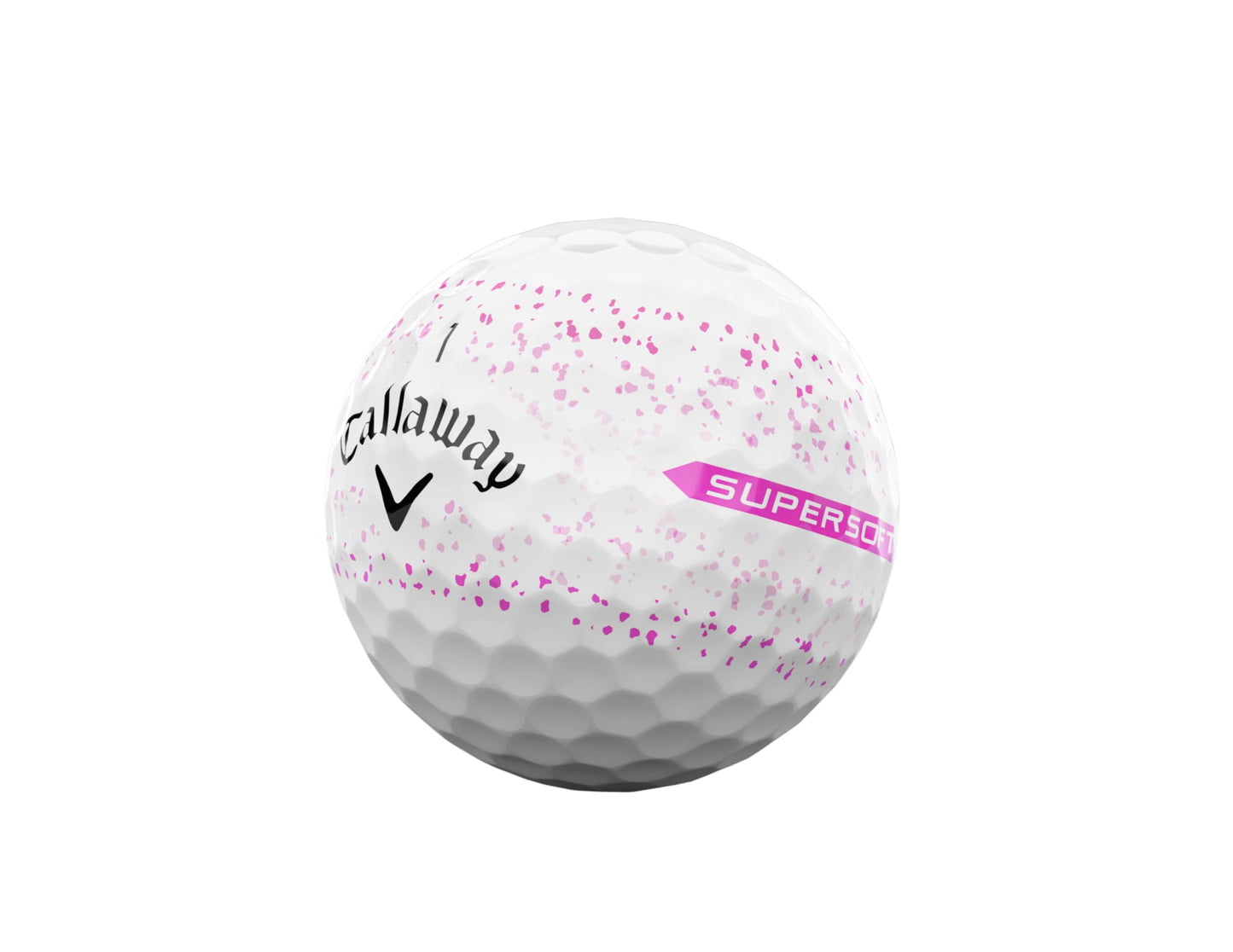 Callaway Golf Supersoft Golf Balls (2023 Version, Pink Splatter)