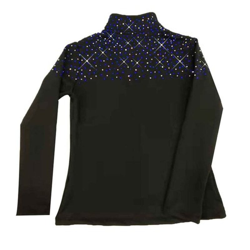 LIUHUO Figure Skating Training Pants Jackets Girls Fleece Shiny Colored Diamond Girl Comfortable Warm Coat