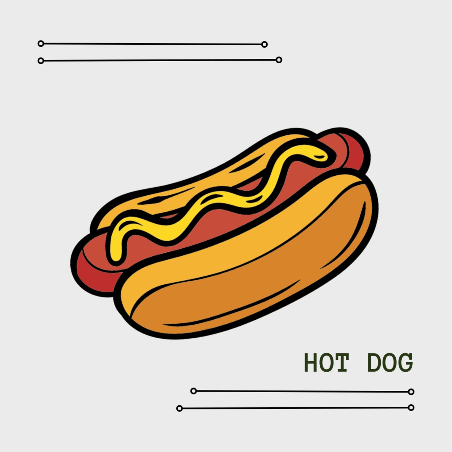 Hot Dog Golf Ball Marker- Made in USA - Funny Metal Hotdog Ball Marker