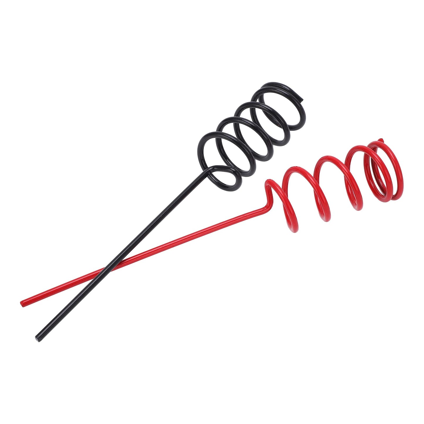 Spiral Rod Holder, Sea Fishing Rod Holder for Boat Rail ¨C Durable Black and Red Pair (Sold in Pairs: Black and Red)