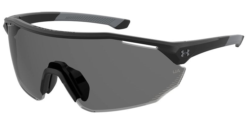 Under Armour 0011S UA Force 2 Wrap Sunglasses, Matte Black Frame w/ Gray Lenses