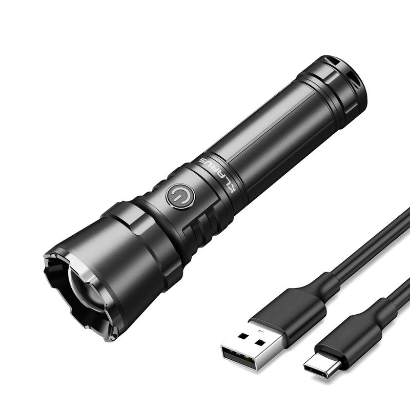 klarus EP12 Ultra Bright 30W 2000LM Zoomable Flashlight 2460 Feet Long Throw Adjustable Focus Floodlight Spotlight