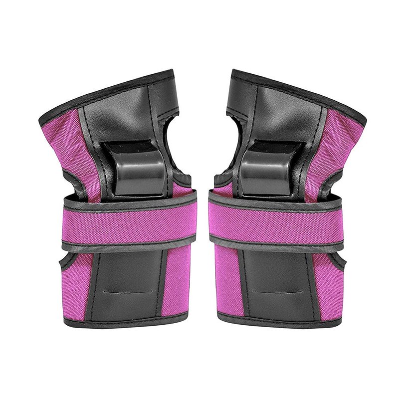 Hover-1 Nylon Protective Elbow Pads | Knee Pads & Wrist Guards, For Ages Above 8, Hard PP Shells for Impact Resistance & EVA Foam Protective Padding for Maximum Comfort, Velcro Straps, Large, Pink