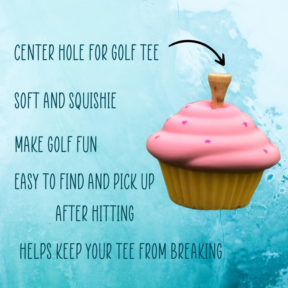 Squishtees Golf tee Variety Pack- Penguin, Polar Bear and Cupcake Foam Golf tees That Have Insertion for Traditional Golf tees. Used While Playing and Practicing Golf. Make Golf Fun!