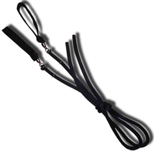 UltraPoi UltraLeash (Black) Soft Cord Leash System - LED Poi Leash | Raves and Concerts