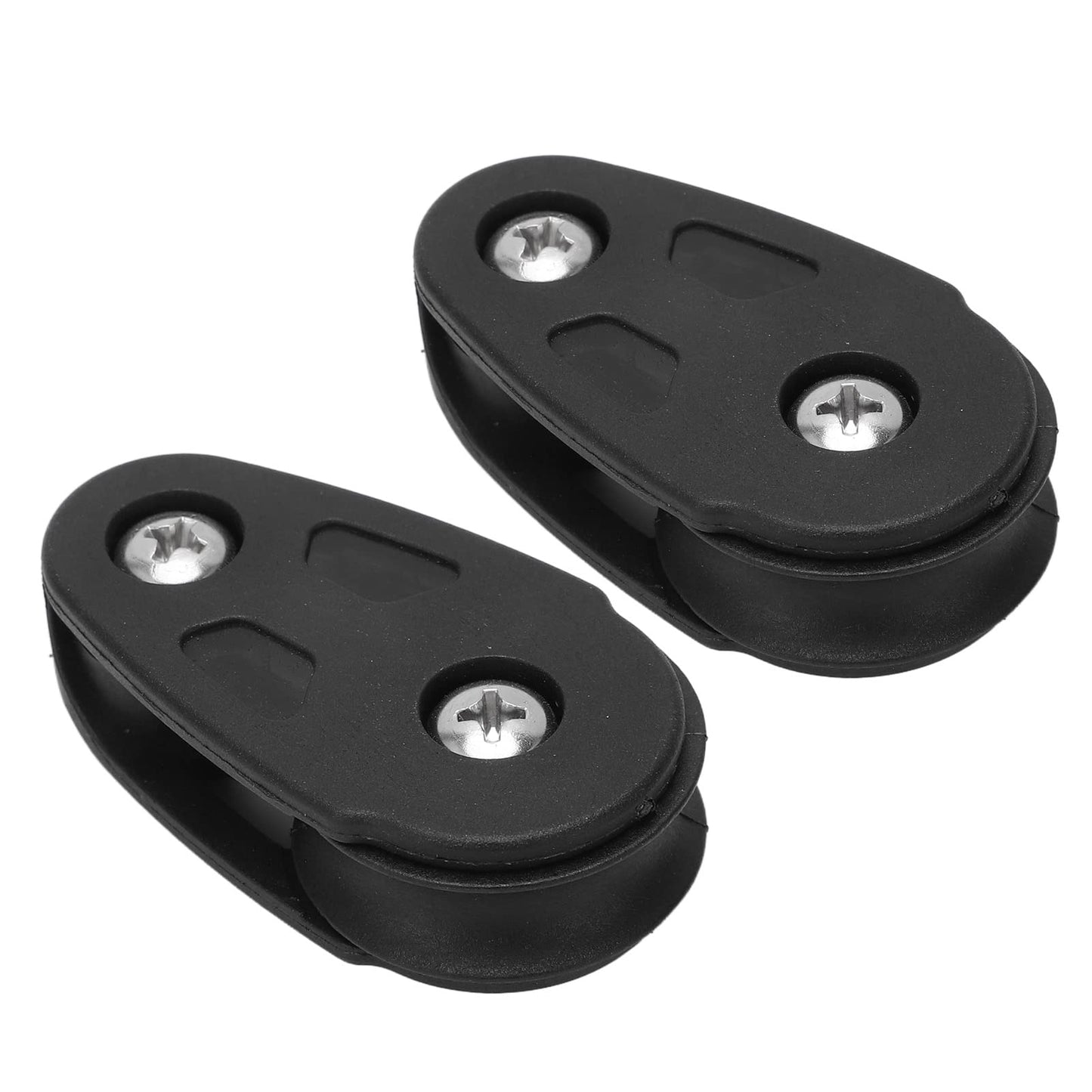 Acouto Kayak Pulley Kit 2pcs Nylon Kayak Slide Rail Anchor Trolley Pulley Block Sheave for Ship Yacht Canoe Boat Marine