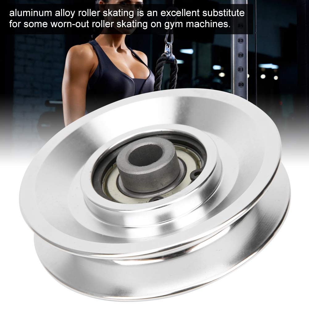 Alomejor Fitness Pulley 70 80mm Universal Bearing Pulley Wheel for Gym Fitness Equipment Cable Machine Wearproof Spare Part(80mm)