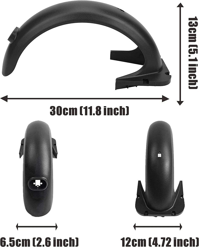 Yungeln Rear Fender Accessories Includes Rear Fender + Bracket + LED Taillight Compatible with Segway Ninebot Max G30 / Max G30 E/LP Electric Scooter Accessories