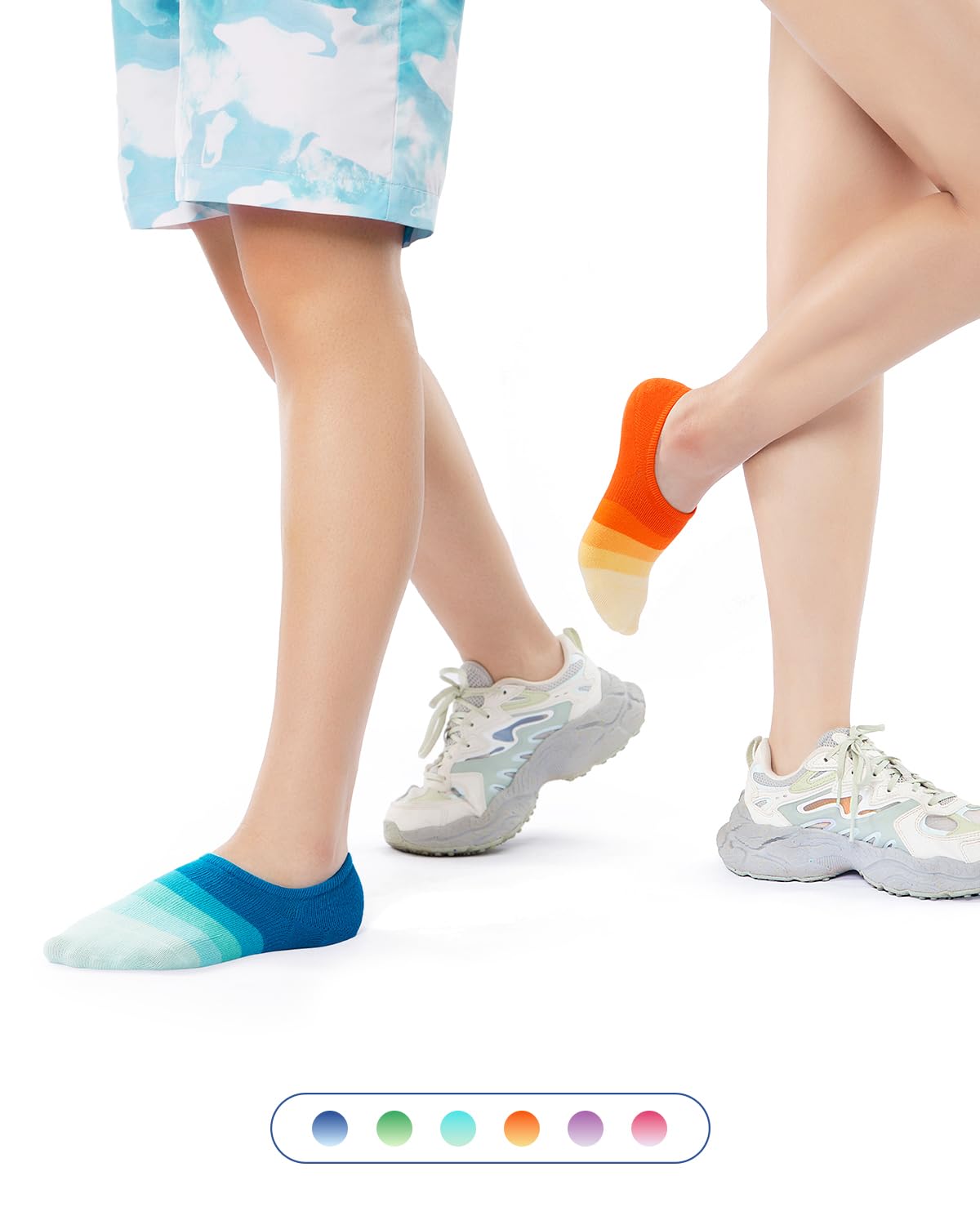 IDEGG No Show Socks Women & Men Low Cut Ankle Short Anti-slid Athletic Running Casual Invisible Liner Socks
