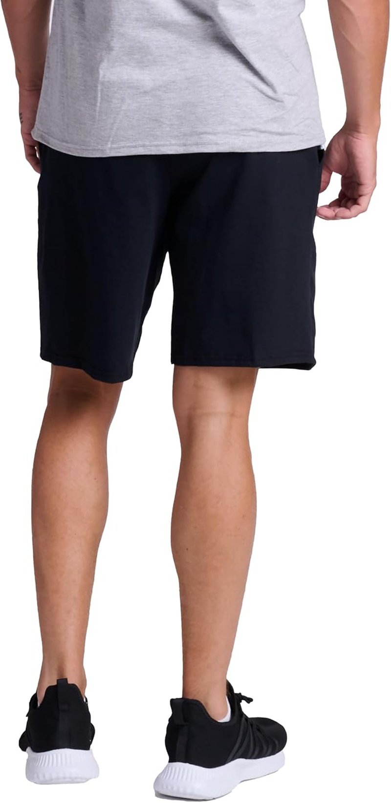 Men's Relaxed Fit 9-Inch Cotton Shorts - Adjustable Waist & Pockets | Sizes S-4X
