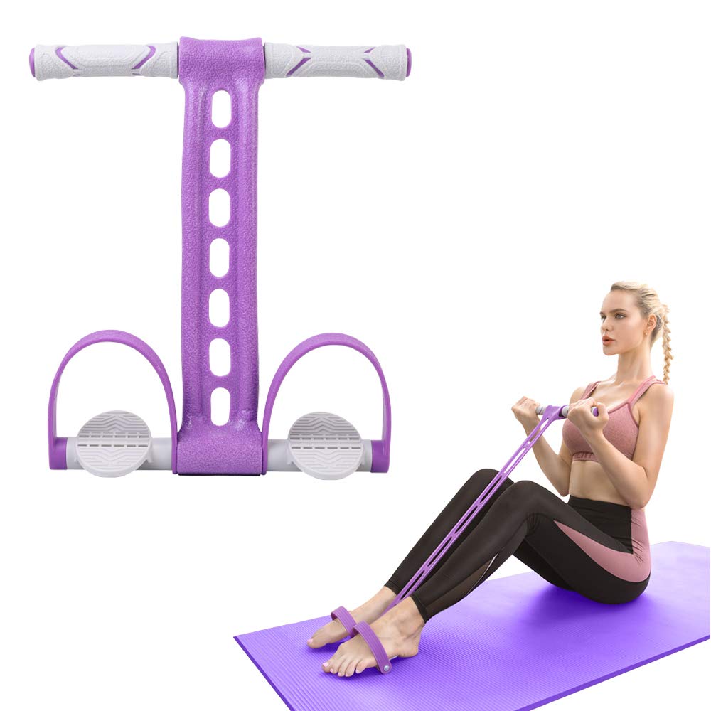 Multifunction Pedal Puller Resistance Elastic Sit-up Band Tension Rope Fitness Exercise Bands at Home Gym Yoga Workout Equipment Arm Leg Trainer Slimming Bodybuilding Abdominal Training