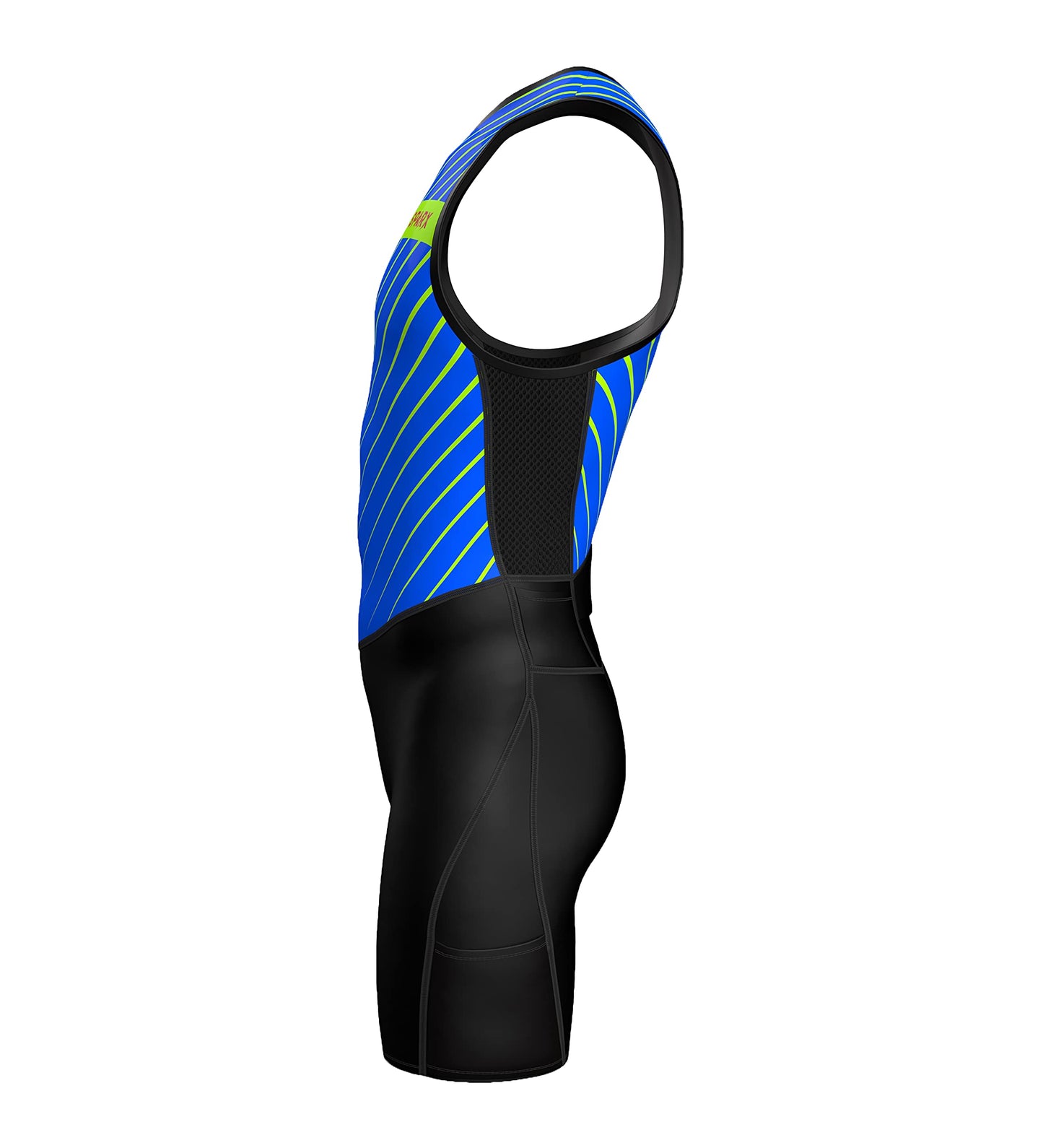 Sparx Men's Premium Triathlon Suit – Padded, Quick-Dry, Compression Fit, Lightweight Tri Suit for Swim, Bike, Run Race & Training (Medium, Bluegreen)