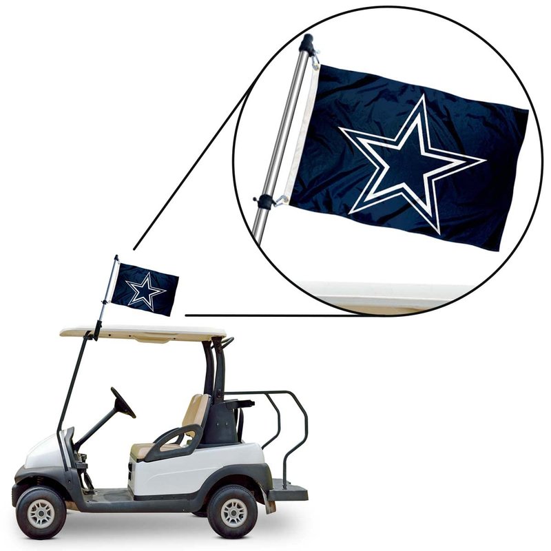WinCraft Dallas Cowboys Golf Cart Flag Pole and Holder Mounting Bracket