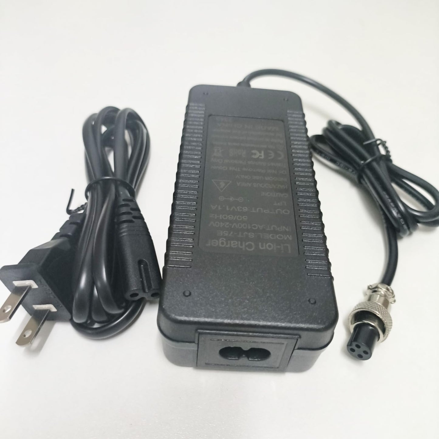 HERISKEER 63V 4 Prong Charger for Segway Ninebot S/S-MAX, Mini Pro/MiniPro, GoKart/Go Kart/Go Kart Pro, N3M240 N3MM240 Power Supply 4 Pin Connector