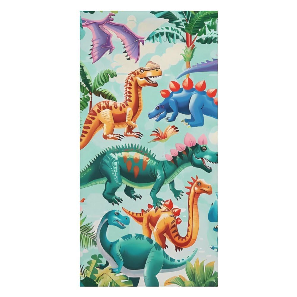 dinosaur beach towel Unique Design dinosaur towels Quick Dry Towel Suitable for Beach Bath Towel for Women Girls Kids Men Soft Plush dinosaur towel Beach Lovers beach towel dinosaur 63x32 inches