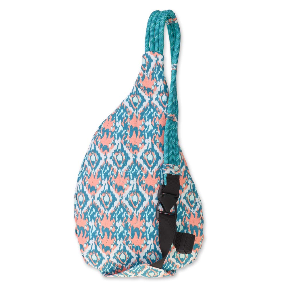 KAVU Original Rope Bag Sling Pack with Adjustable Rope Shoulder Strap - Beach Paint