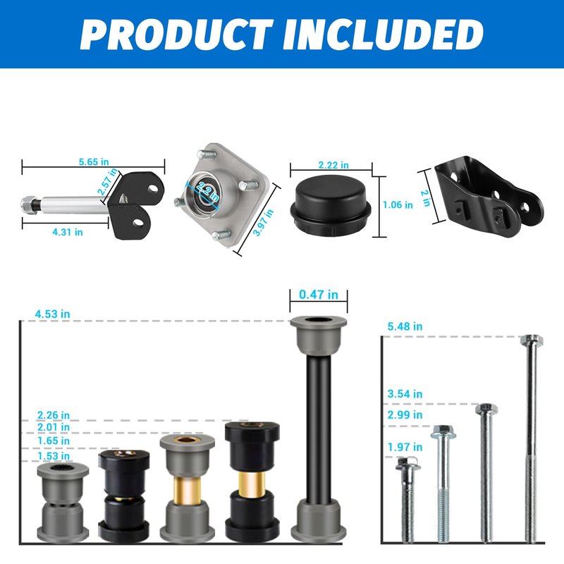 CartClan Club Car Precedent Deluxe Golf Cart Front End Repair Kit Suitable for Club Car Precedent 2004-UP, Replacement Part OEM#: 102357701, 102287201/103638601